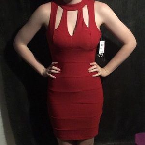 Red going out dress